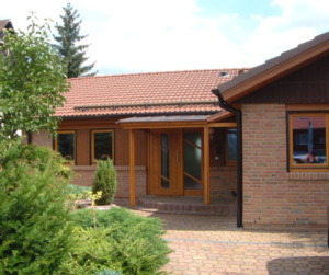 Der Eingang zum Ferienhaus