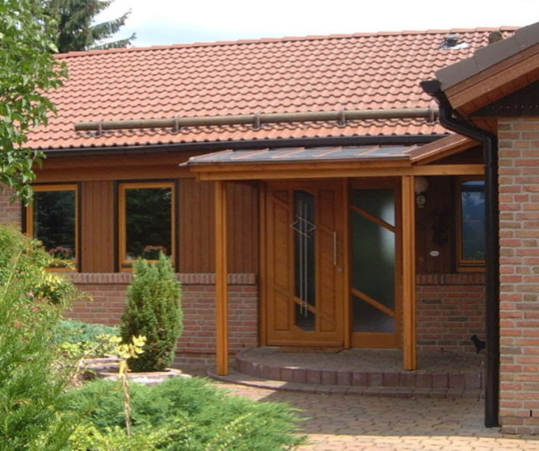 Der Eingang zum Ferienhaus